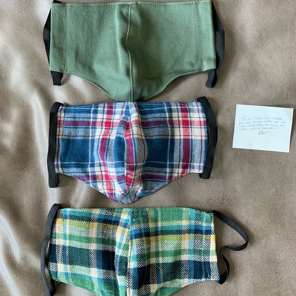 Greg Lauren Cloth Mask Three-Pack